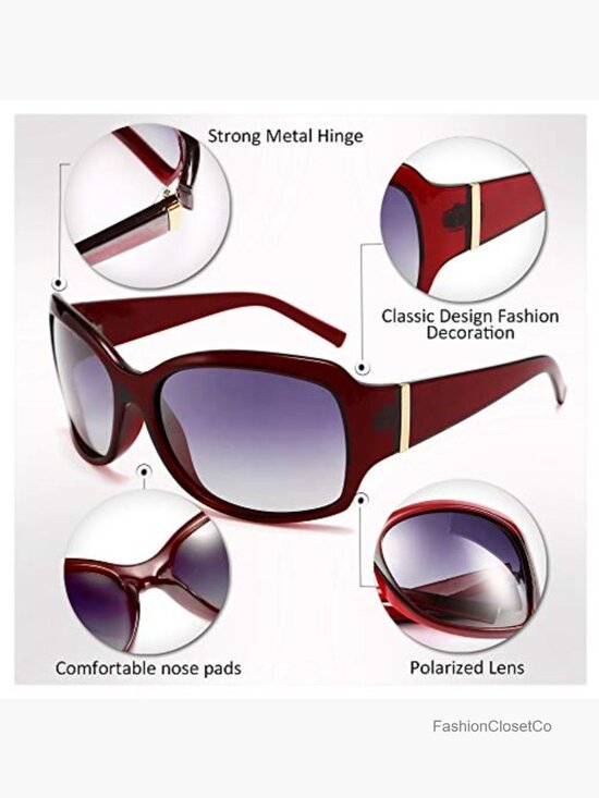 Vintage Wrap Around Polarized Sunglasses UV400 Protection Oversized Unisex main image 7